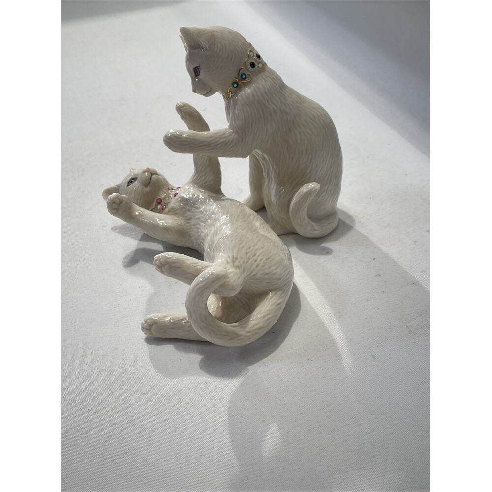 Lenox Playing Pat A Cake Cat Figurines - Picture 7 of 9